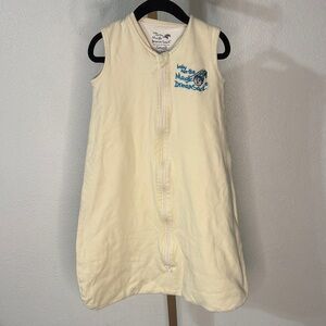 Magic DreamSack Cream Sleep Sack with Blue Embroidery